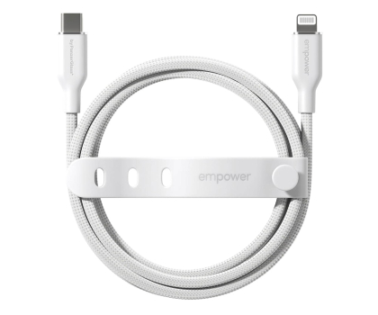 Kabel PanzerGlass empower Racing 60W USB-C - Lightning Cable 1,2m Silver White